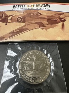 1990Battle of Britain $5 Dollar Commemorative Coin
