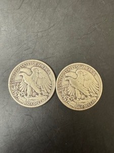 Lot of 2 1944 Walking Liberty Half Dollar