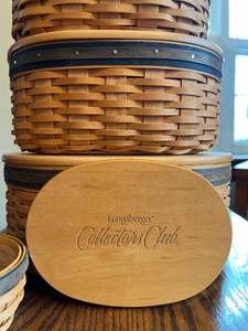 Longaberger Collectors Club Stacking BasketsSigned and Numbered