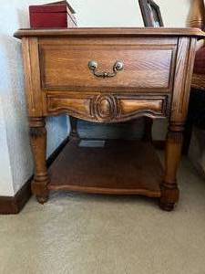 Wood End Table
