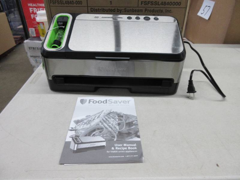 FoodSaver 4800 Series Vacuum Sealer Machine, 2-in-1 Automatic Vacuum  Sealing System with Handheld Vacuum Sealer plus Starter Kit, v4840