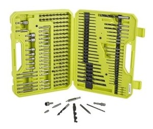 lot 20 image: Ryobi Drill and Driver Bit Set (195-Piece) - NEW