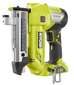 lot 30 image: Ryobi 18-Volt ONE Lithium-Ion Cordless AirStrike 23-Gauge 1-38 inch Headless Pin Nailer (Tool Only), Slightly Used, Works