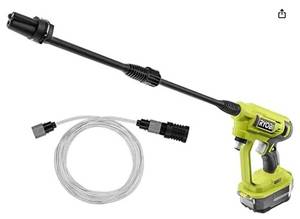 lot 32 image: RYOBI RY120350 ONE 18-Volt 320 PSI 0.8 GPM Cold Water Cordless Power Cleaner (Tool Only), Slightly Used, Works