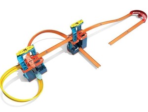 lot 41 image: Hot Wheels Track Builder Unlimited Ultra Boost Kit, Track Set, Open Box, Does not look used and all parts appear to be accounted for.