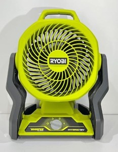 lot 51 image: Ryobi Whisper Series Hybrid 7.5 Fan (Tool Only), Hybrid Technology For Use With Any 18V ONE Battery or Extension Cord, Slightly Used, Works