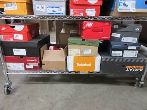 lot 78 image: FOR THE WHOLESALERS  OVER 60 PAIRS OF NAME BRAND SHOES LOW RESERVE OF $1200.00
