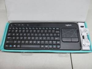 lot 84 image: Logitech K400 Plus Wireless Touch With Easy Media Control and Built-in Touchpad, HTPC Keyboard for PC-connected TV, Windows, Android, Chrome OS, Laptop, Tablet - Black, NEW