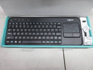 lot 85 image: Logitech K400 Plus Wireless Touch With Easy Media Control and Built-in Touchpad, HTPC Keyboard for PC-connected TV, Windows, Android, Chrome OS, Laptop, Tablet - Black, NEW
