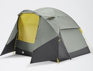lot 109 image: The North Face Wawona 4 Four-Person Camping Tent  (No Flame-Retardant Coating), Agave GreenAsphalt Grey, One Size - Return, May be Slightly Used.