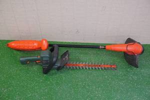 lot 247 image: Black  Decker Weed Whip with Hedge Trimmer