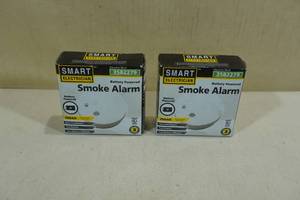 lot 25 image: 2 Smart Electrician Smoke Alarms