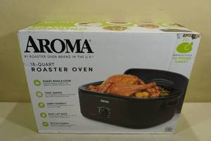 lot 108 image: Aroma 18-Quart Roaster Oven