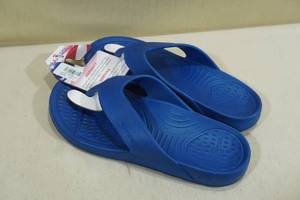 lot 109 image: NUUSOL Unisex Cascade Flip Flops -Mens 10, Womens 11, Blue