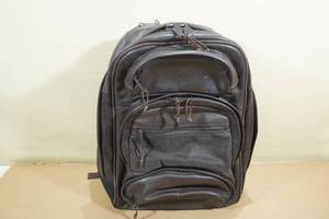 lot 235 image: Brown Leather Backpack