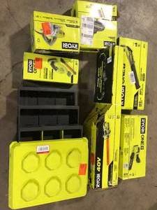 Lot of Assorted Ryobi Lawn Care Items Various Models and Conditions   Customer Returns See Pictures