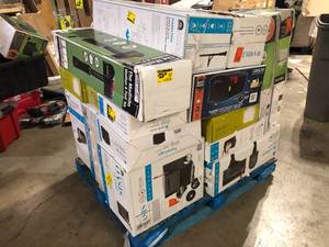 Pallet of Assorted Mailboxes, Posts and Hardware Various Models and Conditions   Customer Returns See Pictures