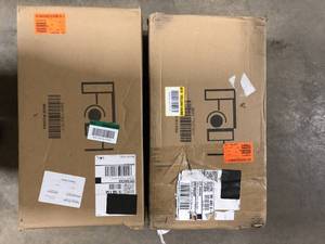 Lot of 2 Winado Black 5-Tier Heavy Duty Steel Freestanding Garage Storage Shelving Unit (21.3 in. W x 59 in. H x 11.42 in. D)  Customer Returns See Pictures