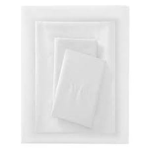 lot 6 image: Microfiber Solid Sheet Set - Room Essentials-White