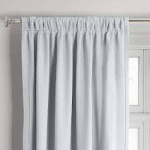 lot 11 image: 1pc Blackout Henna Curtain Window Panel - Project 62-White-50W x 84L