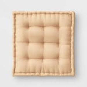 lot 20 image: Oversized Boucle Floor Square Throw Pillow - Threshold-Beige