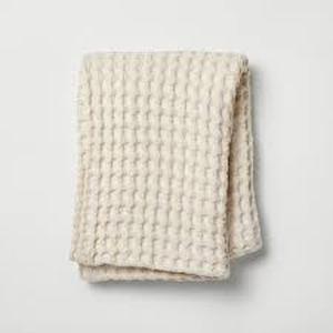 lot 64 image: Waffle Body Pillow Cover - Casaluna-Natural
