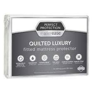 lot 76 image: Perfect Protection Temperature Regulating Mattress Protector - Allerease-Twin
