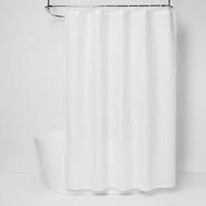 lot 142 image: Waffle Weave Shower Curtain White - Room Essentials