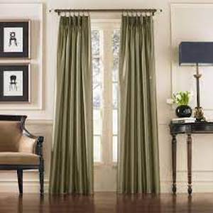 lot 146 image: 1pc Light Filtering Marquee Lined Window Curtain Panel - Curtainworks-30W x 132L-Bronze