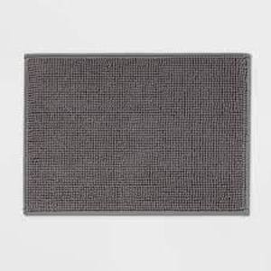 lot 168 image: Everyday Chenille Bath Rug - Room Essentials-Dark Gray