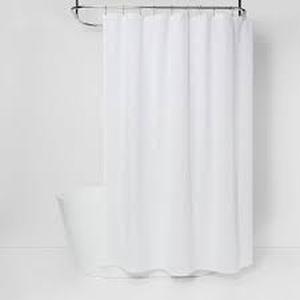 lot 181 image: Woven Shower Curtain White - Threshold