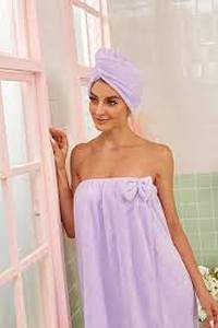 lot 154 image: Bath Body Wrap - Room Essentials-Light Purple
