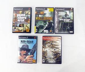 lot 15 image: Lot of 5 PlayStation 2 FPS Games