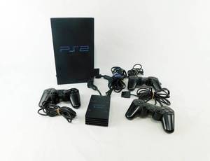 lot 13 image: PlayStation 2 with Multitap, 3 Controllers and 8 MB Memory Card