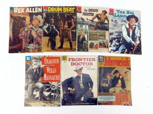 lot 81 image: Lot of 7 Vintage 1950s Various Dell Comic Books