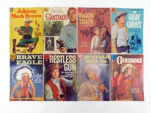 lot 82 image: lot of 8 Vintage 1950s Various Dell Comic Books
