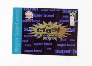 lot 85 image: Lot of 9 Super Bowl XXIX - 29 - Upper Deck You Crash the Game 49ers vs Chargers Collector Card Set