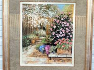 lot 36 image: A London Garden Matted and Framed Print by Maureen Jordan