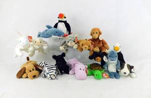 lot 96 image: 15 Beanie Babies Looking For a Good Home - any Rare Ones