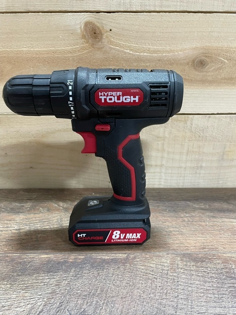 Hyper Tough 8-VOLT MAX LITHIUM-ION CORDLESS DRILL, Rated Voltage: 8V MAX 