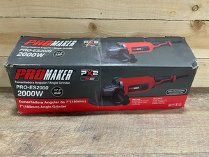 lot 1 image: PROMAKER 9 inch Angle Grinder, 17.2 AMP 6300 RPM, Heavy Duty Angle Grinders - CUSTOMER RETURN - RETAIL PRICE $99.99