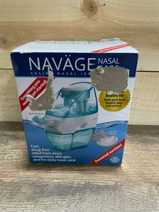 lot 21 image: Navage Nasal Care Starter Bundle Navage Nose Cleaner and 20 SaltPod Capsules, Blue - BRAND NEW - RETAIL PRICE $99.97