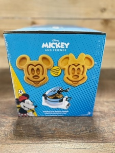 lot 32 image: Disney Mickey Mouse and Minnie Mouse Double Flip Waffle Maker for 6 Waffles (3 Mickey and 3 Minnie) - BRAND NEW - RETAIL PRICE $89.99