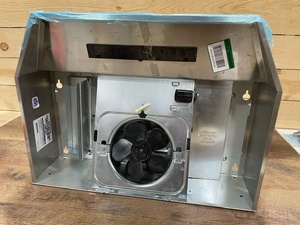 lot 44 image: Broan 24-in 50-CFM Ductless Stainless Steel Under Cabinet Range Hoods Undercabinet Mount with Charcoal Filter - CUSTOMER RETURN RETAIL PRICE $101