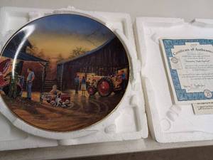 lot 1 image: The Bradford Exchange 2000 Limited Edition Dave Barnhouse Remembers Saturday Night Special Plate No. 285A Collectors Porcelain Plate with Certificate of Authenticity