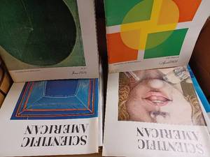 lot 49 image: About 70 Scientific American Magazines from the 1970s and a 1983 Science Digest Magazine