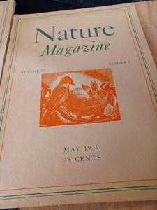 lot 54 image: Four Nature Magazines - 1938 and 1939, Vintage Magazine Book of Science Mysteries, Two Exon USA Magazines from the 1980s