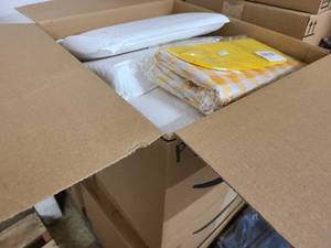 Box of picnic table cloths