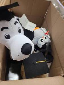 Box of new Graduation themed gifts and more