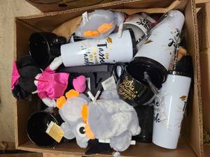Box of grad gear and extras
